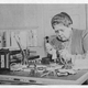 Frances Glessner trabajado en sus maquetas. National Library of Medicine
